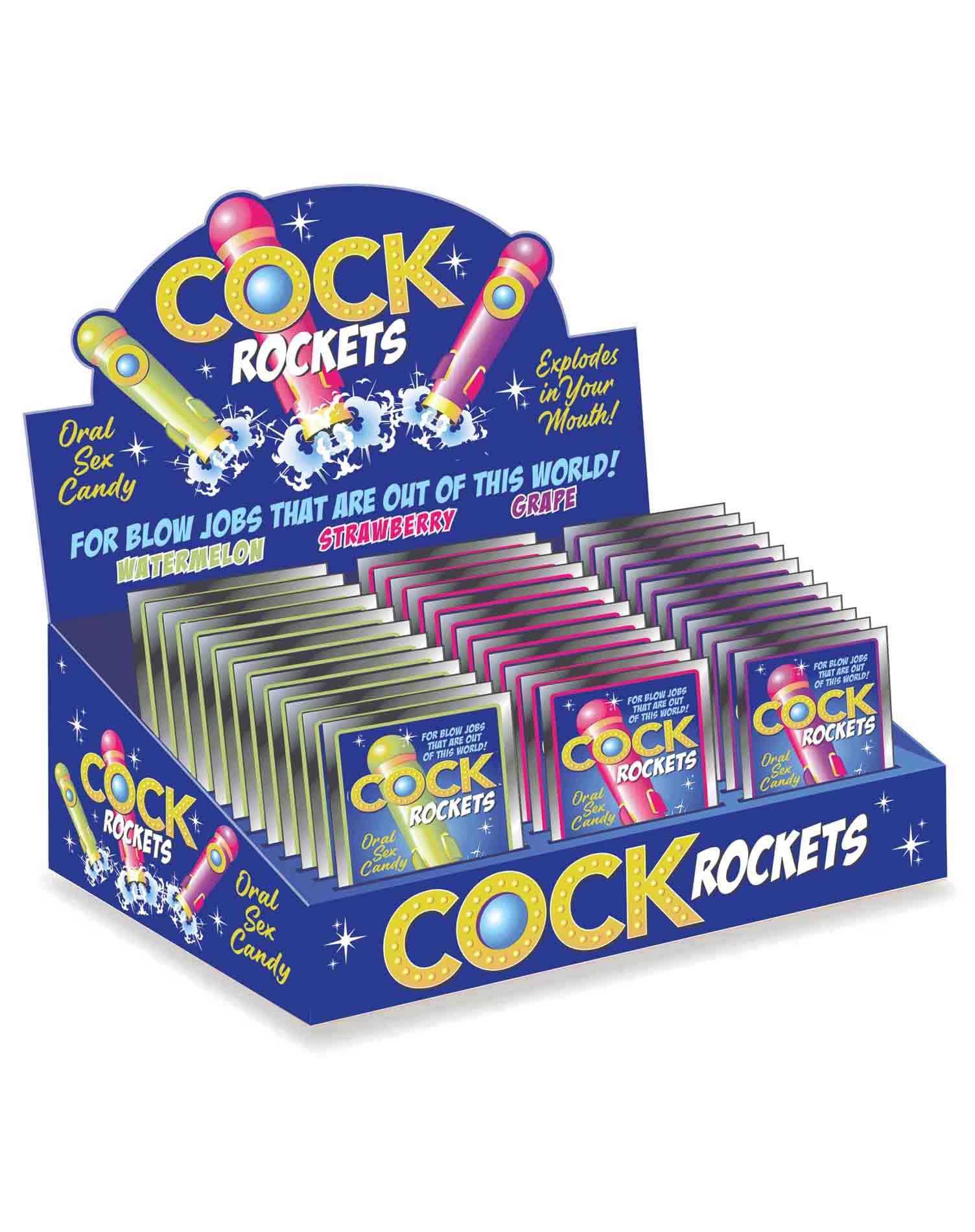 57-CP.1087_01 Cock Rockets – Oral Sex Lollipop, Strawberry Flavor - obrazek 1
