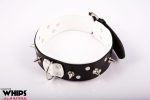 Wiązania - Obroża męska ze smyczą, biała - obrazek 2