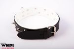 Wiązania - Obroża męska ze smyczą, biała - obrazek 3