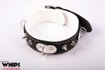 Wiązania - Obroża niewolnika ze smyczą, biała - obrazek 3