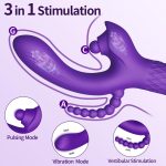 Wibrator - Patty, 7 vibration functions, 7 ball tapping, USB - obrazek 4