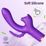 Wibrator - Patty, 7 vibration functions, 7 ball tapping, USB - obrazek 9