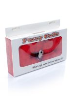 Kajdanki Fetish B - Series- Furry Cuffs Red - obrazek 5