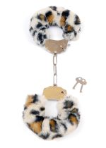 Kajdanki Fetish B - Series- Furry Cuffs Leopard - obrazek 2
