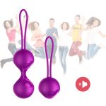 Kulki-Vibrating Silicone Kegel Balls Set USB 10 Function / Remote control - obrazek 3