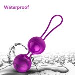Kulki-Vibrating Silicone Kegel Balls Set USB 10 Function / Remote control - obrazek 4