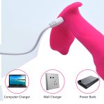 Stymulator-Silicone Panty Vibrator and Pulsator USB 10 Function / Heating - obrazek 9