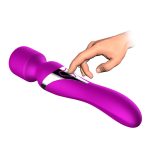Stymulator-Silicone Dual Massager USB 7+7 Function Purple - obrazek 3