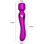 Stymulator-Silicone Dual Massager USB 7+7 Function Purple - obrazek 10