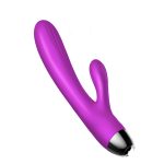 Wibrator-Silicone Vibrator and Pulsator Purple USB 7+7 Function / Heating - obrazek 6