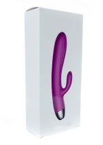 Wibrator-Silicone Vibrator and Pulsator Purple USB 7+7 Function / Heating - obrazek 16