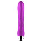 Wibrator-Silicone Vibrator and Pulsator Purple USB 7+7 Function / Heating - obrazek 15