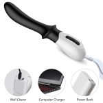 Wibrator-Silicone Prostate / G-spot Massager USB 10 Function / Heating - obrazek 2