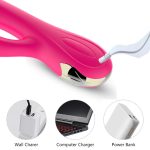 Wibrator-Silicone Vibrator USB 7 Function + Booster / Heating - obrazek 14