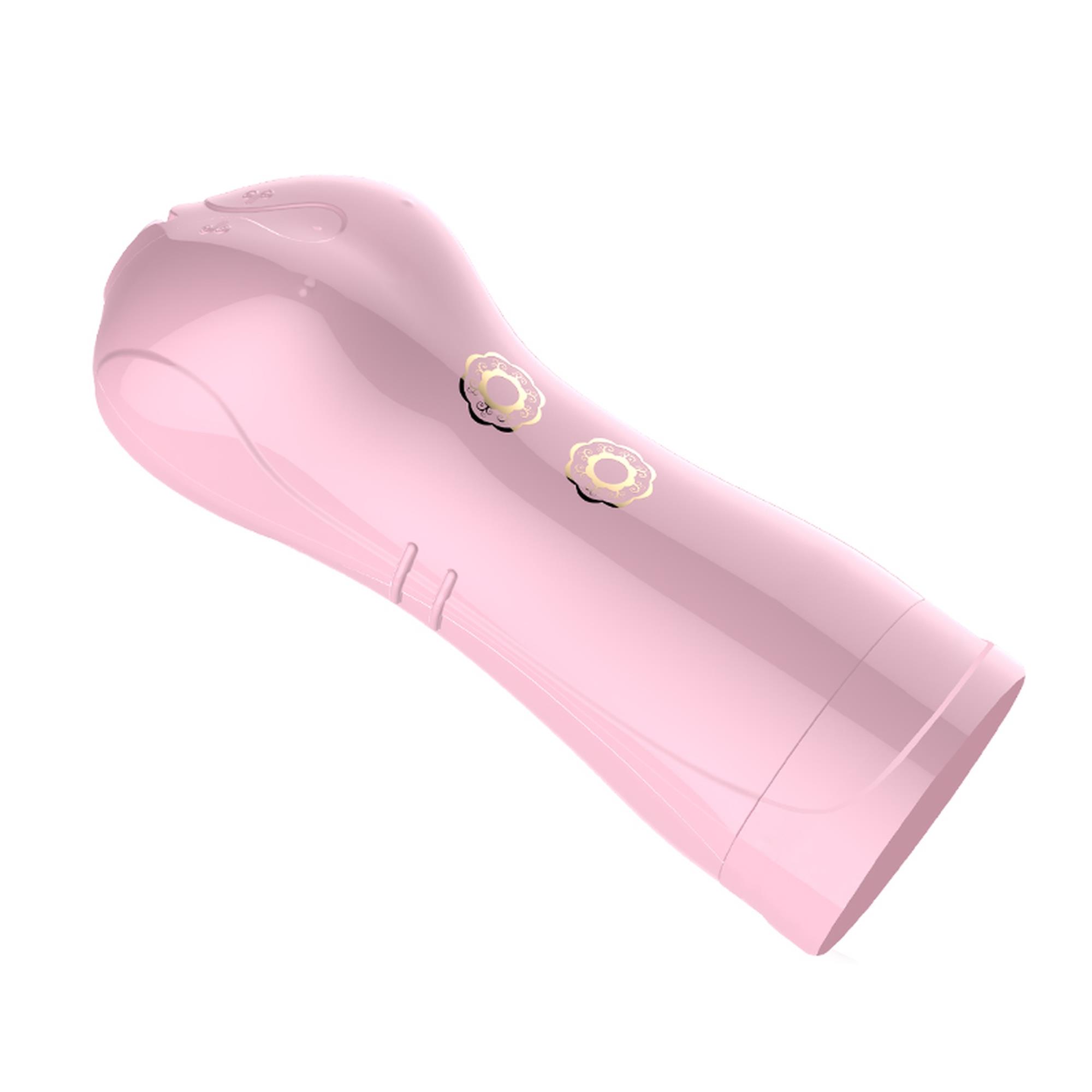 63-00022 Masturbator-Vibrating and Flashing Masturbation Cup USB 7+7 Function / Talk Mode (Pink) - obrazek 1