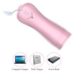 Masturbator-Vibrating and Flashing Masturbation Cup USB 7+7 Function / Talk Mode (Pink) - obrazek 3