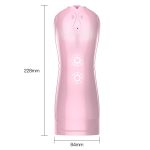 Masturbator-Vibrating and Flashing Masturbation Cup USB 7+7 Function / Talk Mode (Pink) - obrazek 11