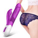 Wibrator-Silicone Vibrator USB 10 Function + Expander and Thrusting Function - obrazek 2