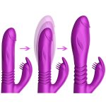Wibrator-Silicone Vibrator USB 10 Function + Expander and Thrusting Function - obrazek 4