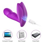 Stymulator - B - Series - Silicone Panty Vibrator USB 7 Function / Heating / Impact function - obrazek 6