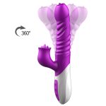 Wibrator-Silicone Vibrator USB 10 Function and Thrusting Function / Heating - obrazek 5