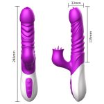 Wibrator-Silicone Vibrator USB 10 Function and Thrusting Function / Heating - obrazek 7