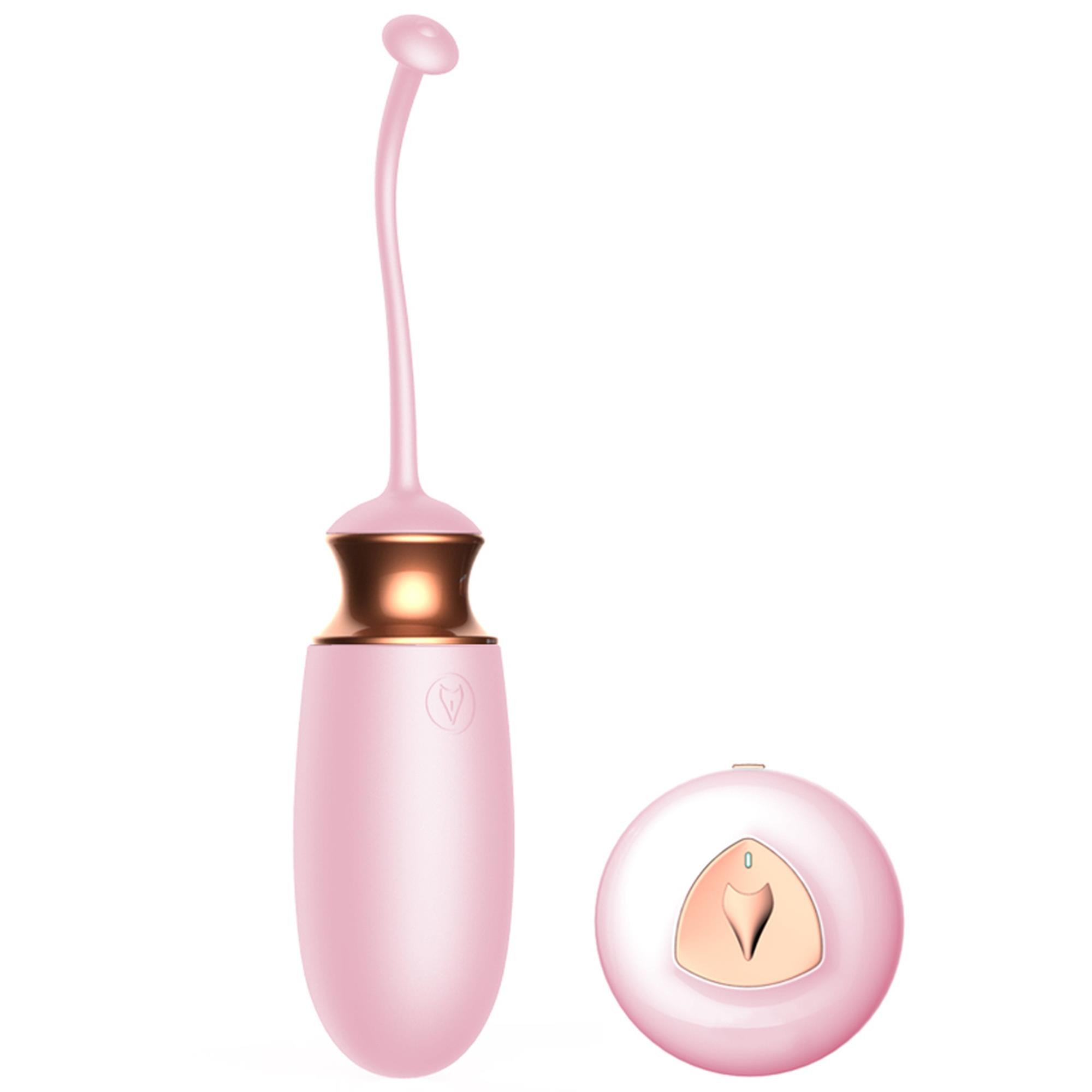 63-00037 Jajko/wibr-Vibrating Silicone Love EGG USB 10 Function / Heating / Voice Control - obrazek 1