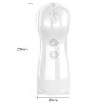 Masturbator - B - Series - Vibrating and Flashing Masturbation Cup USB 7+7 Function / Talk Mode (White) - obrazek 6