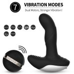 Wibrator-Silicone Massager USB 7 Function + Pulsator / Heating BLACK - obrazek 11