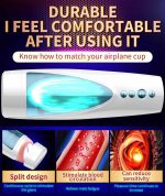 Masturbator-Vibrating, Rotating and Flashing Masturbation USB 10+10 Function / Talk Mode - obrazek 2