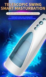 Masturbator-Vibrating, Rotating and Flashing Masturbation USB 10+10 Function / Talk Mode - obrazek 3