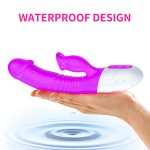 Wibrator-Silicon, Vibrator 7 Function and Heating Mode, Purple - obrazek 2