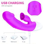 Wibrator-Silicon, Vibrator 7 Function and Heating Mode, Purple - obrazek 7