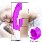 Wibrator-Silicon, Vibrator 7 Function and Heating Mode, Purple - obrazek 12