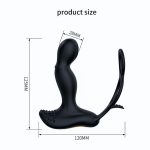 Wibrator-Silicone Massager 7 Function and Heating Function, Black - obrazek 5