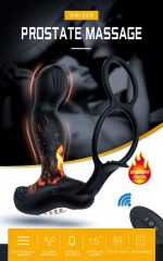 Wibrator-Silicone Massager 7 Function and Heating Function, Black - obrazek 9