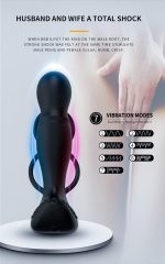 Wibrator-Silicone Massager 7 Function and Heating Function, Black - obrazek 14