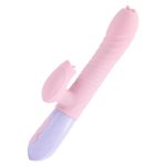 Wibrator-Silicone Vibrator USB 7 Function and Thrusting Function / Heating, pink - obrazek 5