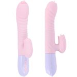 Wibrator-Silicone Vibrator USB 7 Function and Thrusting Function / Heating, pink - obrazek 7