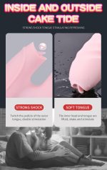 Wibrator-Silicone Vibrator USB 7 Function and Thrusting Function / Heating, pink - obrazek 8