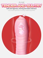 Wibrator-Silicone Vibrator USB 7 Function and Thrusting Function / Heating, pink - obrazek 12
