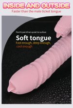 Wibrator-Silicone Vibrator USB 7 Function and Thrusting Function / Heating, pink - obrazek 13