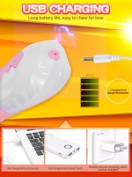 Wibrator-Silicone Vibrator USB 7 Function and Thrusting Function / Heating, pink - obrazek 16