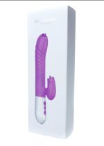 Wibrator-Silicone Vibrator USB 7 Function and Thrusting Function / Heating, pink - obrazek 19