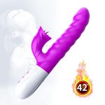 Wibrator-Silicon, Vibrator 7 Function and Heating Mode, PURPLE - obrazek 2