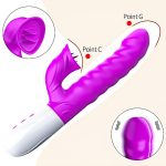 Wibrator-Silicon, Vibrator 7 Function and Heating Mode, PURPLE - obrazek 5
