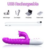 Wibrator-Silicon, Vibrator 7 Function and Heating Mode, PURPLE - obrazek 10