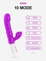 Wibrator- SiliconeTongue Vibrator, USB 10 Function - obrazek 4