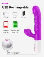 Wibrator- SiliconeTongue Vibrator, USB 10 Function - obrazek 6