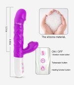 Wibrator- SiliconeTongue Vibrator, USB 10 Function - obrazek 8